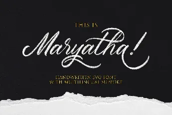 Maryatha Script font