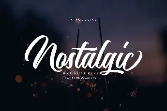 Nostalgic font