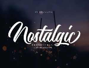 Nostalgic font