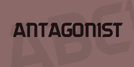 Antagonist font