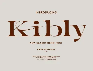 Kibly font