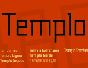 Templo font