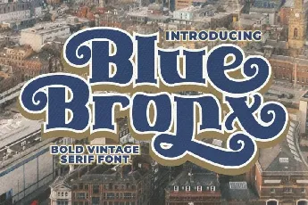 Blue Bronx font