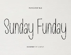 Sunday Funday font