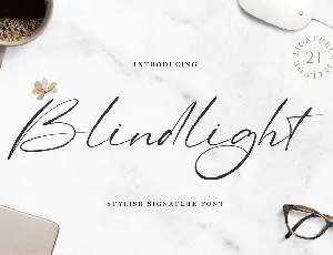 Blindlight font