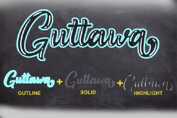 Guttawa Script font