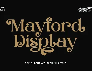 Mayford Display font