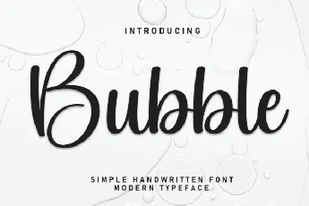 Bubble Script font