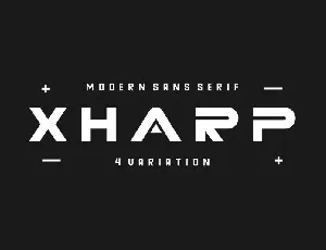XHARP Futuristic Modern font