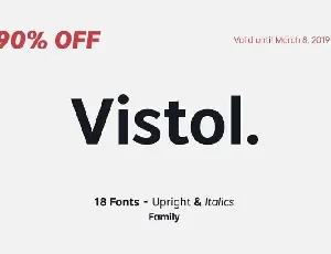 Vistol Sans Latin Pro Family Free font