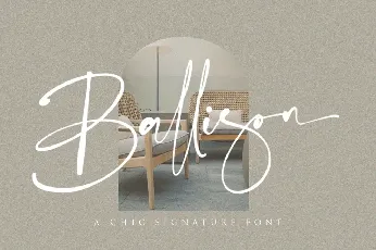 Ballison font