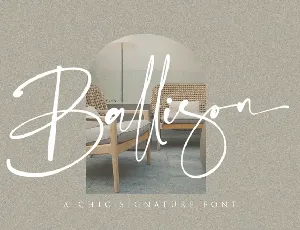 Ballison font