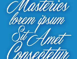 Masterics Personal Use font