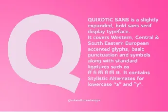 Quixotic Sans font