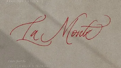 La Monte Script font