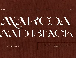 Maroon And Black font