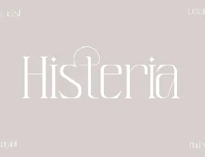 Histeria font