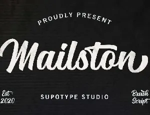 Mailston Script font