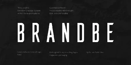 Brandbe Demo font