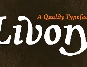 Livory Family font