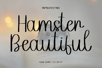 Hamster Beautiful font