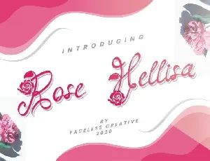 Rose Hellisa Calligraphy font