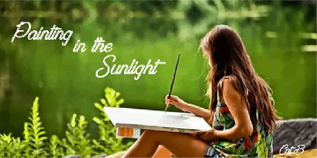 Painting in the Sunlight font