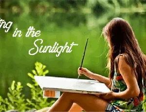 Painting in the Sunlight font
