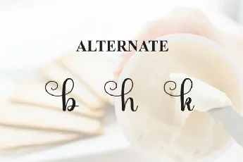 Butter Tumbler Calligraphy font