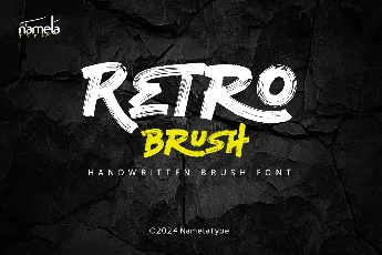 Retro Brush Personal Use Only font