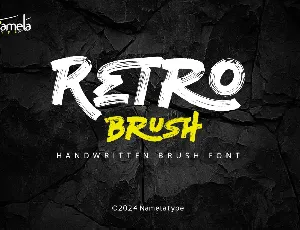 Retro Brush Personal Use Only font