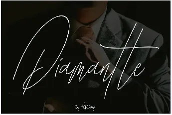 Diamante Signature font