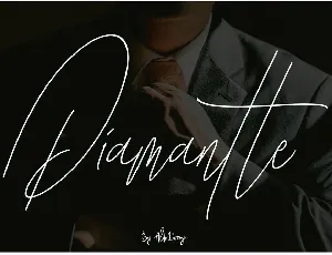 Diamante Signature font