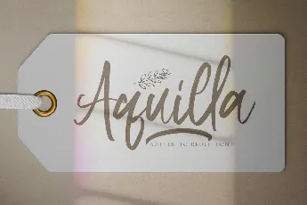 Aquilla font