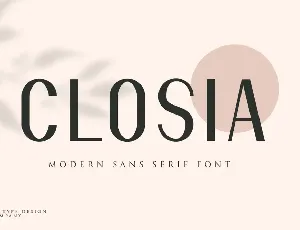 Closia font