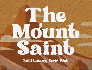 The Mount Saint font