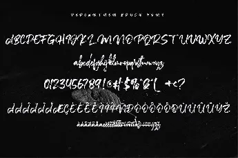 Percanthen font