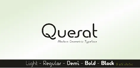 Quesat font