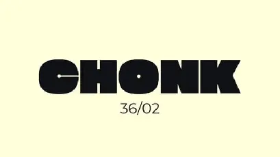 Chonk Display font