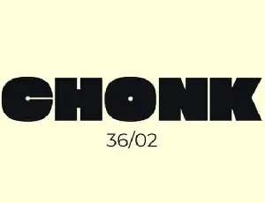 Chonk Display font