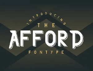 The Afford Display font