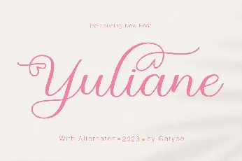 Yuliane font