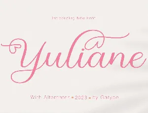 Yuliane font