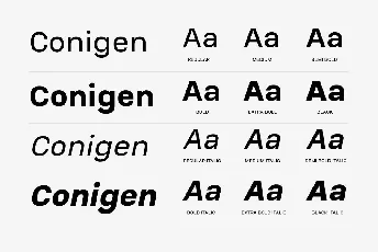 Conigen font