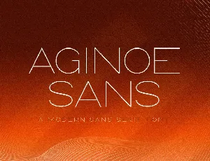 Aginoe Sans font