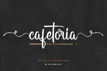 Cafetoria Demo font