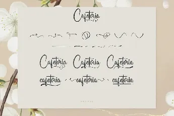 Cafetoria Demo font