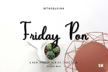 Friday Pon font