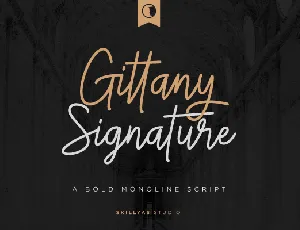 Gittany Signature font