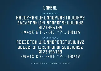 Unreal font